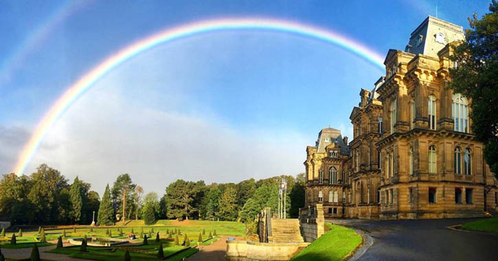 Rainbow over The Bowes Museum